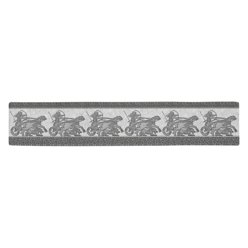 Assyrian Warriors Table Runner 14x72 inch