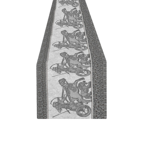 Assyrian Warriors Table Runner 14x72 inch