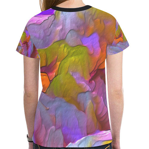 Colorfully Landscape Aerial View New All Over Print T-shirt for Women (Model T45)