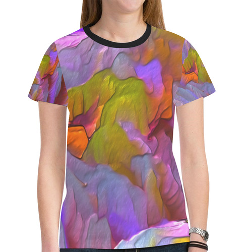 Colorfully Landscape Aerial View New All Over Print T-shirt for Women (Model T45)
