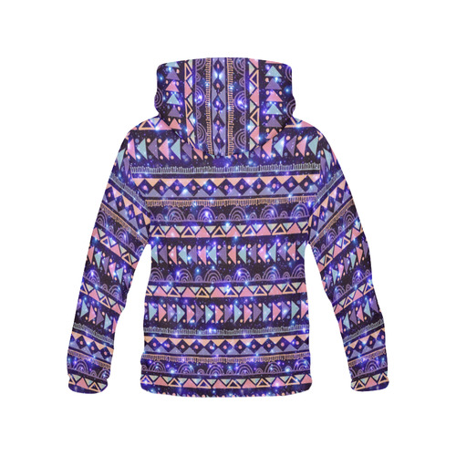 Traditional Ethno Culture Galaxy Pattern All Over Print Hoodie for Women (USA Size) (Model H13)
