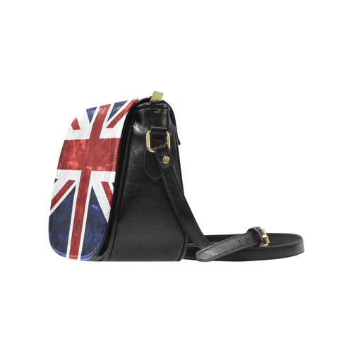 Grunge Union Jack Flag Classic Saddle Bag/Small (Model 1648)