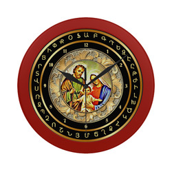 Christmas Circular Plastic Wall clock