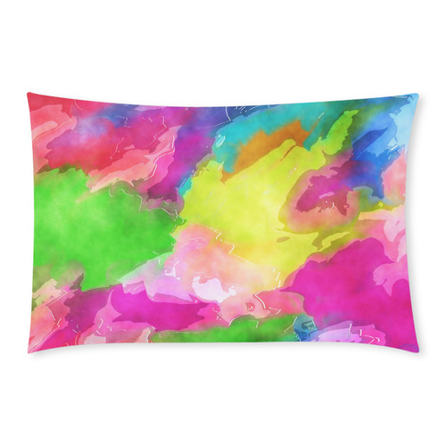 Vibrant Watercolor Ink Blend 3-Piece Bedding Set