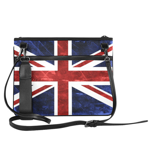 Grunge Union Jack Flag Slim Clutch Bag (Model 1668)