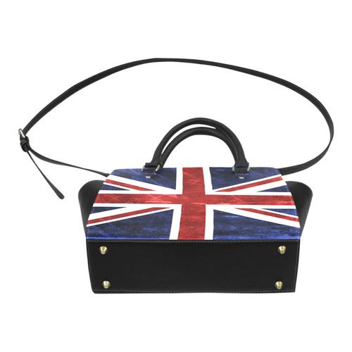 Grunge Union Jack Flag Classic Shoulder Handbag (Model 1653)