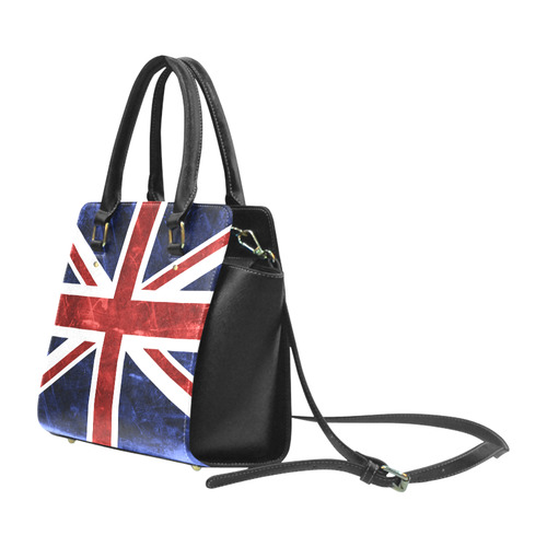 Grunge Union Jack Flag Classic Shoulder Handbag (Model 1653)