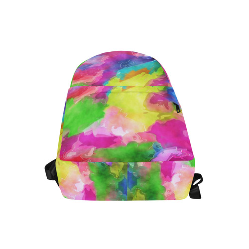 Vibrant Watercolor Ink Blend Unisex Classic Backpack (Model 1673)