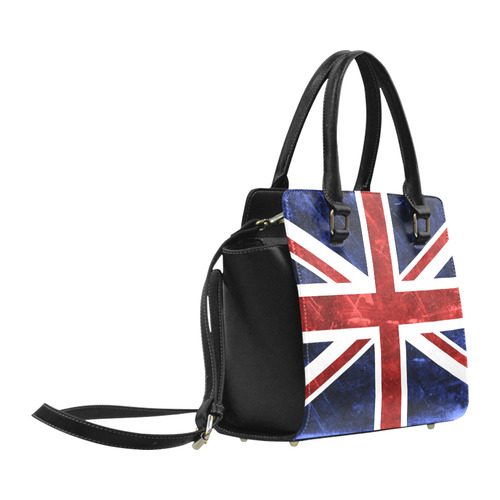 Grunge Union Jack Flag Classic Shoulder Handbag (Model 1653)