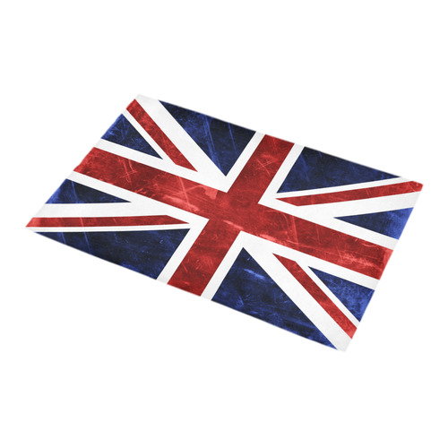 Grunge Union Jack Flag Bath Rug 16''x 28''