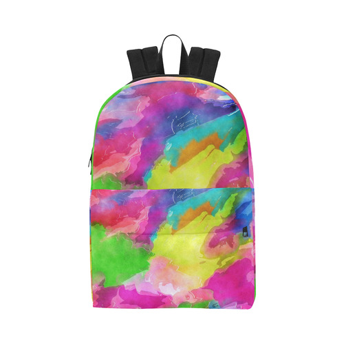 Vibrant Watercolor Ink Blend Unisex Classic Backpack (Model 1673)