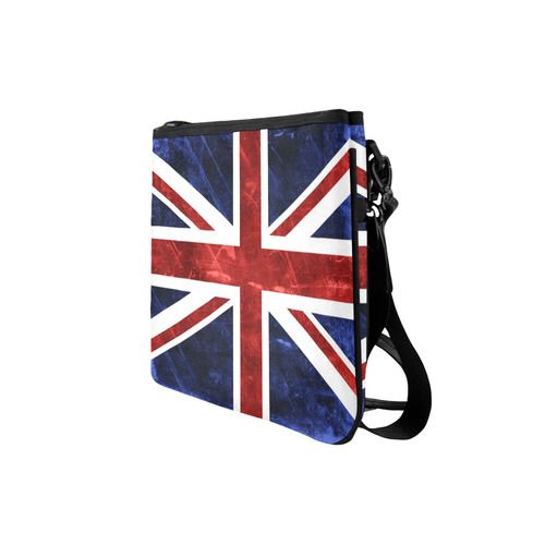 Grunge Union Jack Flag Slim Clutch Bag (Model 1668)