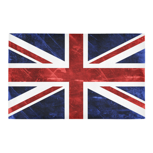 Grunge Union Jack Flag Bath Rug 20''x 32''