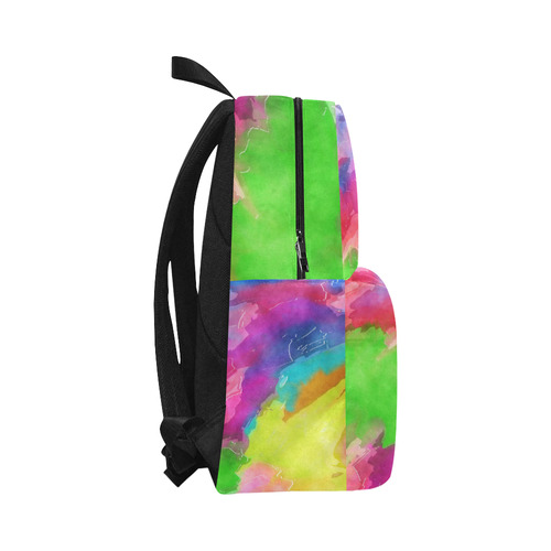 Vibrant Watercolor Ink Blend Unisex Classic Backpack (Model 1673)