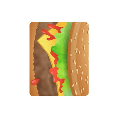 Close Encounters of the Cheeseburger Rectangle Mousepad