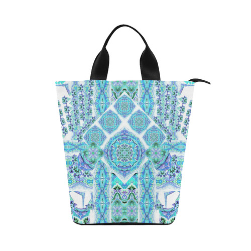 mandala spirit turquoise Nylon Lunch Tote Bag (Model 1670)