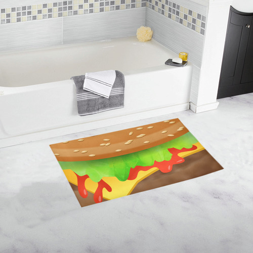 Close Encounters of the Cheeseburger Bath Rug 16''x 28''