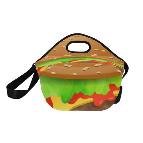 Close Encounters of the Cheeseburger Neoprene Lunch Bag/Large (Model 1669)