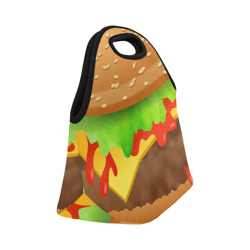Close Encounters of the Cheeseburger Neoprene Lunch Bag/Small (Model 1669)