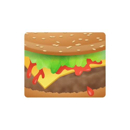 Close Encounters of the Cheeseburger Rectangle Mousepad