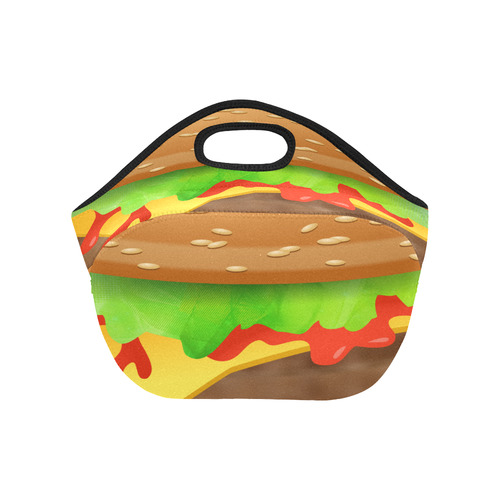 Close Encounters of the Cheeseburger Neoprene Lunch Bag/Small (Model 1669)