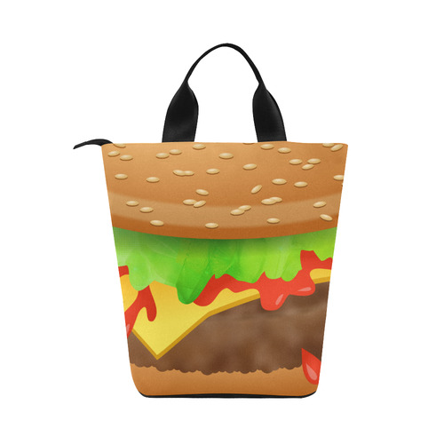 Close Encounters of the Cheeseburger Nylon Lunch Tote Bag (Model 1670)