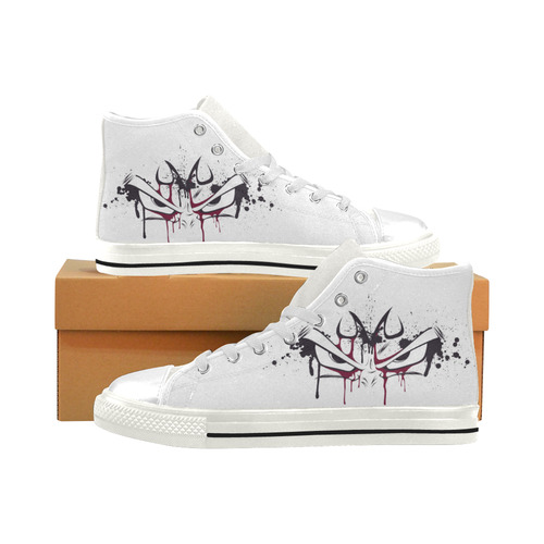 Custom Santa Claus Mens Classic High Top Canvas Shoes Fashion Sneaker