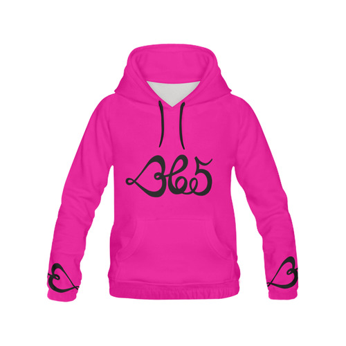 365_PINK HOODIE All Over Print Hoodie for Men/Large Size (USA Size) (Model H13)