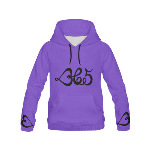 365_ PURPLE HOODIE All Over Print Hoodie for Men/Large Size (USA Size) (Model H13)