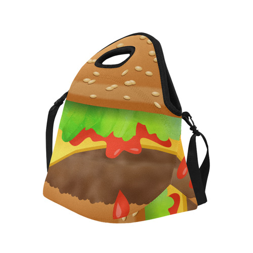 Close Encounters of the Cheeseburger Neoprene Lunch Bag/Large (Model 1669)