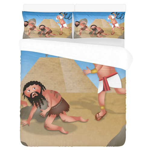 Jewish Slaves in Egypt 3-Piece Bedding Set