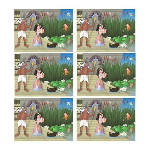 Baby Moses & the Egyptian Princess Placemat 14’’ x 19’’ (Set of 6)