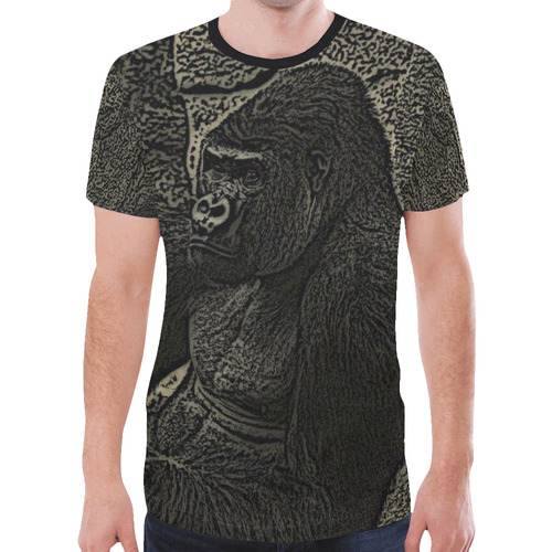 Big Gorilla Chief New All Over Print T-shirt for Men (Model T45)
