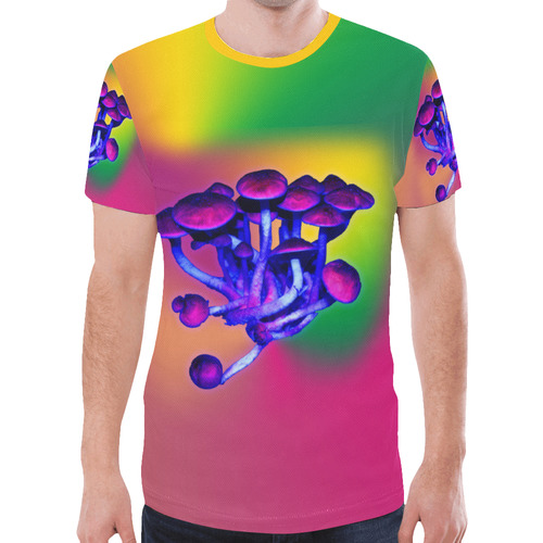 Magic Mushrooms New All Over Print T-shirt for Men (Model T45)