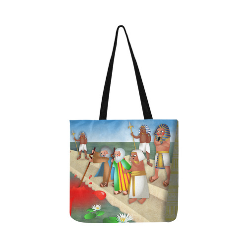Passover & The Plague of Blood Reusable Shopping Bag Model 1660 (Two sides)