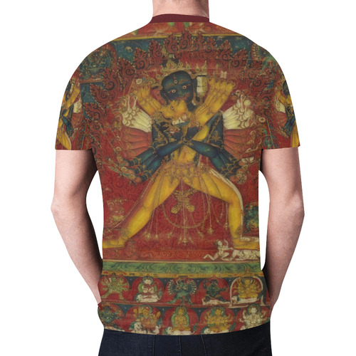 Buddhist Deity Kalachakra New All Over Print T-shirt for Men (Model T45)