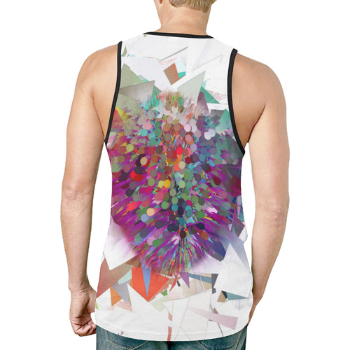 Techno Popart by Nico Bielow New All Over Print Tank Top for Men (Model T46)