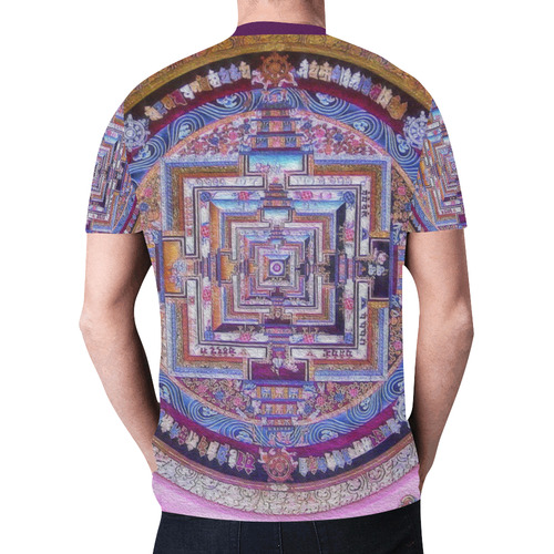 Buddhist Kalachakra Mandala New All Over Print T-shirt for Men (Model T45)