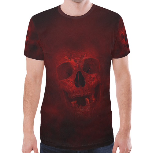 Red Skull New All Over Print T-shirt for Men (Model T45)