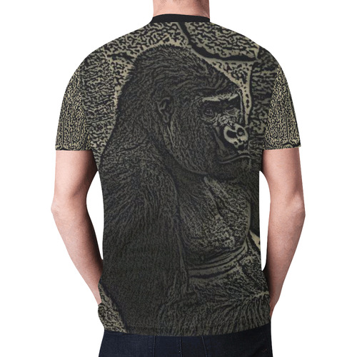 Big Gorilla Chief New All Over Print T-shirt for Men (Model T45)