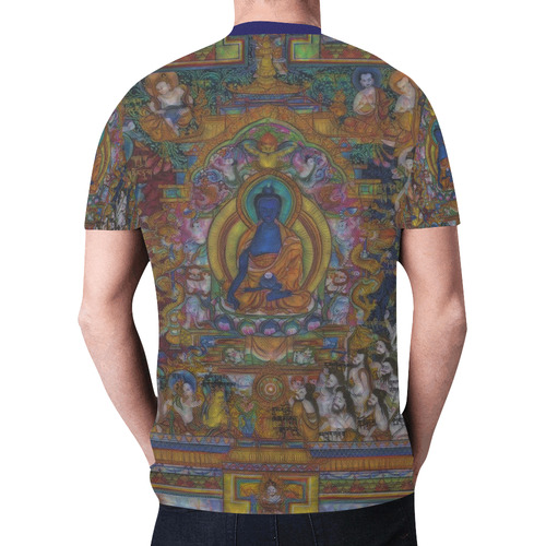 Awesome Thanka With The Holy Medicine Buddha New All Over Print T-shirt for Men (Model T45)