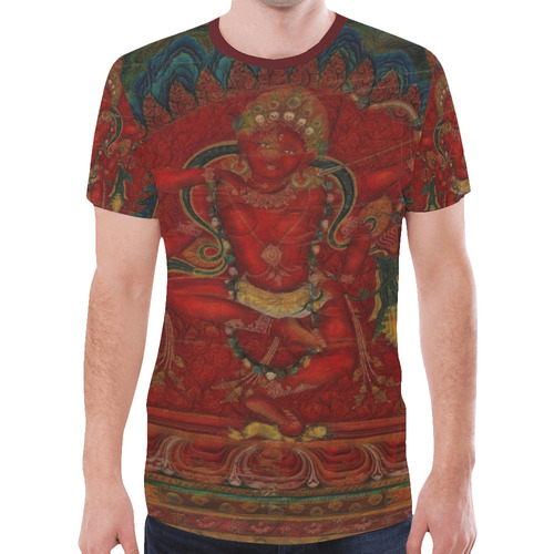 Kurukulla From Tibetan Buddhism New All Over Print T-shirt for Men (Model T45)