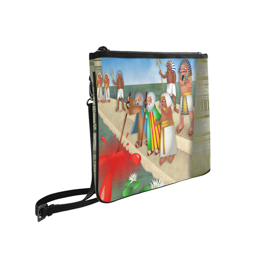 Passover & The Plague of Blood Slim Clutch Bag (Model 1668)