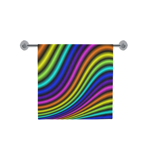 wavy rainbow Bath Towel 30"x56"