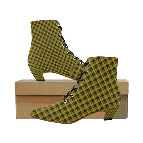 checkered Fabric yellow black by FeelGood