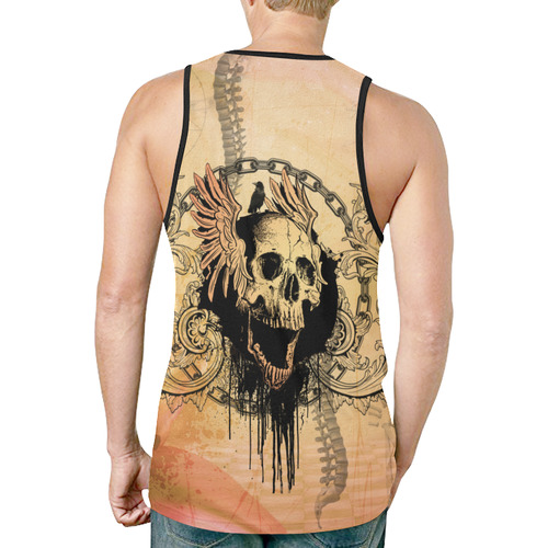 Amazing skull with wings New All Over Print Tank Top for Men (Model T46)