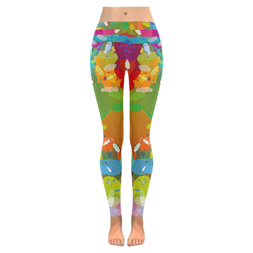 So Much Colors Women's Low Rise Leggings (Invisible Stitch) (Model L05)