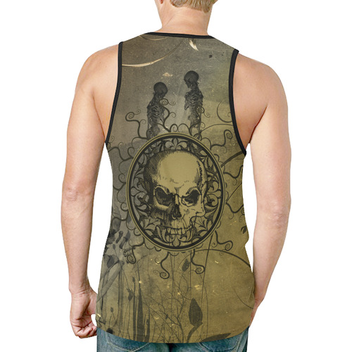 Amazing skull with skeletons New All Over Print Tank Top for Men (Model T46)