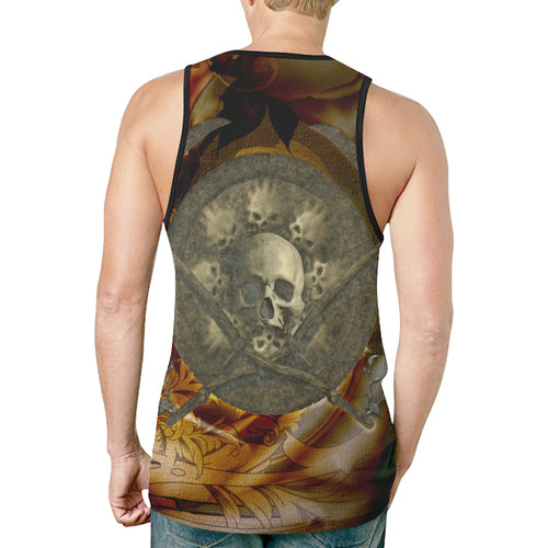 Awesome creepy skulls New All Over Print Tank Top for Men (Model T46)