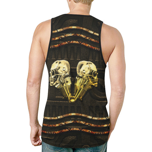 Awesome mechanical skull New All Over Print Tank Top for Men (Model T46)